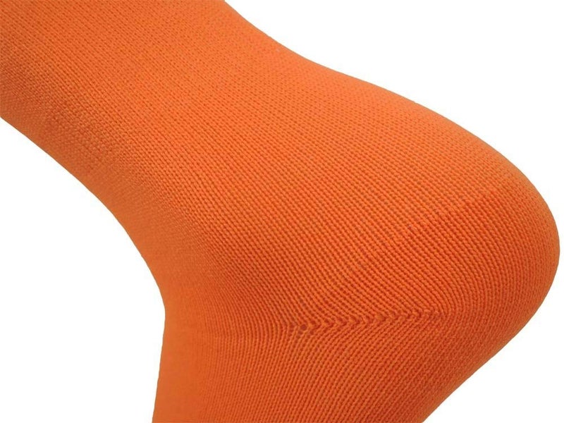Fitliva Neon Orange Tube Socks Halloween Socks Softball Uniform (3Pack-Orange) - Image 5